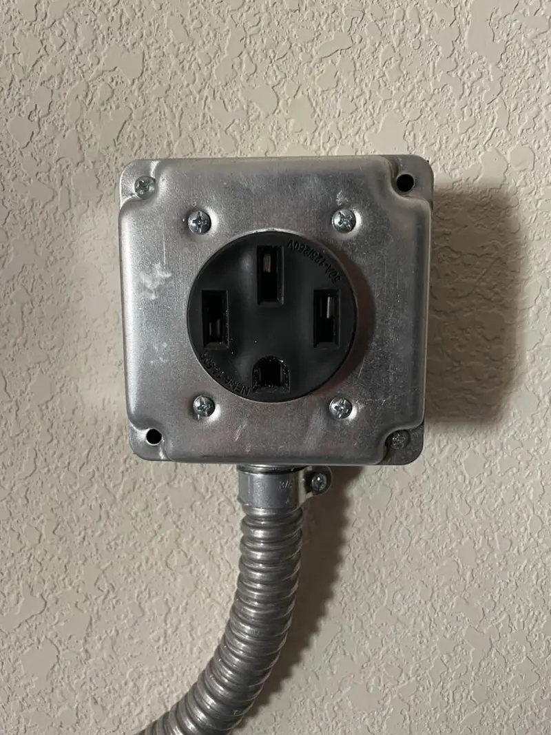 NEMA 14-50 outlet installed for Smart Home Electrical in West Puente Valley